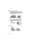 Page 80VQT4V81 (SPA)80
3Inserte el silicagel (suministrado).
•Si la temperatura del aire es alta y la del agua es baja, puede tener 
lugar condensación dentro del estuche. Para evitar condensación, 
antes meta el silicagel (suministrado) dentro del estuche. Para evitar 
que se forme neblina en el estuche, inserte el silicagel cerca de 1 a 
2 horas antes de utilizar el estuche.
•Siempre utilice silicagel nuevo.
•Cuando inserta el silicagel, dóblelo como se muestra en la figura 
abajo, luego insértelo lo más allá...