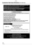 Page 44
Others
LSQT1098

Others
Others
140VQT0Y44
Customer Services Directory (For USA Only)
For Product Information, Operating Assistance, Literature Request, Dealer 
Locations, and all Customer Service inquiries please contact:
1-800-272-7033, Monday-Friday 8:30am-8pm EST.
Web Site: http://www.panasonic.com/consumersupport
You can purchase parts, accessories or locate your nearest 
servicenter by visiting our Web Site.
Accessory Purchases
Purchase Parts, Accessories and Instruction Books online for...