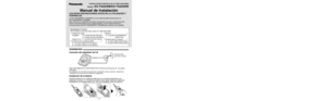 Page 7– 1 –
For assistance, please call: 1-800-211-PANA(7262)
PQQX13421YA-AK
S0702-1072
– (1) –– (2) –
Installation Manual
PLEASE READ BEFORE USE AND SAVE.KX-TGA230B/KX-TGA230W is the optional cordless handset for the 
KX-TG2352W/KX-TG2382B.
This installation manual only describes the steps necessary to start up the
handset. Please read the KX-TG2352W/KX-TG2382B operating instructions for
further details.2.4GHz Expandable Cordless Handset
Model No.  
KX-TGA230B/KX-TGA230W
Charger Unit...