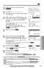 Page 3333For assistance, please call: 1-800-211-PANA(7262)
Advanced Operation
2
Within 5 seconds, press the soft key
().
3
Press áat “Save directory”. 
•The display shows the number of stored items 
in the directory.
4
Enter a name, up to 16 characters (p. 34):
Select each character by pressingÖorÑ
to scroll to it. To enter the next character,
press
á.
•You can also enter a name by using the dialing
buttons ((0)to (9)) (p. 34).
•To move the cursor, press Üor á.
•If a name is not required, press the soft key
( )...
