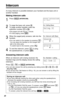 Page 40Intercom
40
A 2-way intercom is possible between your handset and the base unit or
another handset.
Making intercom calls
1
Press (HOLD)(INTERCOM).
2
To page the base unit, press (0).
To page another handset, enter the
extension number (
(1)to (8)).
•The paged unit will ring for 1 minute.
•To stop paging, press (OFF).
3
When the paged party answers, talk into the
handset.
•You can switch to the speaker by pressing  .
You can place the handset on the charger and
talk to the other party. 
To switch back to...