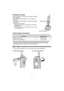 Page 2– 2 –
Charging the battery
Place the handset on the charger and charge for 7 hours 
before initial use.
• The CHARGE indicator will light, and “ Charging” is 
displayed.
• When the battery is fully charged, “ Charge completed” 
is displayed.
• Recharge the battery when:
—“ Recharge battery ” is displayed on the handset,
— “ ” flashes,
— the handset beeps every 60 seconds while it is in use  or in standby mode.
Handset battery information
After your Panasonic battery is fully charg ed, you can expect the...