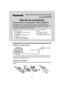 Page 9Teléfono Inalámbrico Digital expandible de 5.8 GHz
Modelo 
KX-TGA450
Manual de instalación
LÉALO ANTES DE LA UTILIZ ACIÓN Y LUEGO GUÁRDELO.
Esta unidad portátil es un accesorio inalámbrico para uso con el equipo Panasonic  
KX-TG4500 . Este manual de instalación sólo describe los pasos necesarios para poner en 
funcionamiento la unidad portátil. Para obtener más informaciones por favor lea las 
instrucciones de operación del equipo  KX-TG4500.
Instalación
Conecte la unidad de carga
• Usar sólo con el...