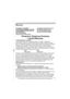 Page 11✄
For assistance, please visit http://www.panasonic.com/consumersupport11
Warranty
PANASONIC CONSUMER 
ELECTRONICS COMPANY, DIVISION 
OF PANASONIC CORPORATION OF 
NORTH AMERICA 
One Panasonic Way, 
Secaucus, New Jersey 07094PANASONIC PUERTO RICO, INC.
San Gabriel Industrial Park, 
Ave. 65 de Infantería, Km. 9.5,
Carolina, Puerto Rico 00985
Panasonic Telephone Products
Limited Warranty
Limited Warranty Coverage
If your product does not work properly because of a defect in materials or 
workmanship,...