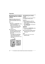 Page 12Preparation
12For assistance, please visit http://www.panasonic.com/phonehelp
Registering the cordless 
camera
Register the cordless camera to a KX-
TG5761/KX-TG5766/KX-TG5767/KX-
TG5771/KX-TG5776/KX-TG5777 base 
unit.
1Base unit:
Press and hold {INTERCOM} until the 
IN USE indicator flashes.
LAfter the IN USE indicator starts 
flashing, the rest of the procedure 
must be completed within 90 
seconds.
2Cordless camera:
Press PROG. (program) on the back 
side of the cordless camera with a 
pointed object...