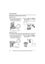 Page 18Useful Information
18For assistance, please visit http://www.panasonic.com/phonehelp
Mounting the cordless camera on the wall
Standard mounting
Upside down mounting
LThe image may be seen upside down when mounting upside down. To compensate for 
this, change the cordless camera setting to display images upside down (page 10).
1Drive the screws (not included) into the 
wall at a recommended height of 1.8 m 
(5.9 feet) or below using the wall 
mount template as a guide (page 19).2Mount the cordless camera...