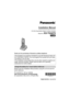 Page 1Thank you for purchasing a Panasonic cordless telephone.
Please read this Installation Manual before using the unit and save for 
future reference.
For assistance, visit our website:
http://www.panasonic.com/phonehelp
for customers in the U.S.A. or Puerto Rico.This handset is an accessory handset for use with Panasonic base unit 
KX-TG6700/KX-TG6702. You must register this handset with your base 
unit before it can be used.
This installation manual describes only the steps needed to register and 
begin...