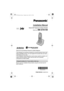 Page 1Thank you for purchasing a Panasonic cordless telephone.
Please read this Installation Manual before using the unit and save for 
future reference.This handset is an accessory handset for use with Panasonic base units 
BB-GT1500/BB-GT1540. You must register this handset with your base 
unit before it can be used.
This installation manual describes only the steps needed to register and 
begin using the handset. Please read the base unit’s operating 
instructions for further details.
Charge the battery for...