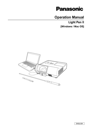 Page 1Operation Manual 
Light Pen II  
[Windows / Mac OS] 
ENGLISH 