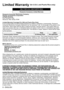 Page 8(1*/,6+
/LPLWHG:DUUDQW\IRU86$DQG3XHUWR5LFRRQO\
21/