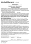 Page 10(1*/,6+
/LPLWHG:DUUDQW\IRU&DQDGD
3DQDVRQLF&DQDGD,QF
$PEOHUULYH0LVVLVVDXJD2QWDULR/:7
3$1$621,&3528&7±/,0,7(:$55$17<
(;&+$1*(352*5$0
HFWVLQPDWHULDODQGZRUNPDQVKLS
RIRULJLQDOSXUFKDVHDJUHHVWRDW
HGSDUWVEUHSODFHLWZLWKDQHZRUD
VHSULFH7KHGHFLVLRQWRUHSDLUUHSODFH
RUUHIXQGZLOOEHPDGHE\3DQDVRQLF&DQDGD,QF
 $FFHVVRULHVLQFOXGLQJUHFKDUJHDEOHEDWWHULHV 2QH\HDU

HDOHULQ&DQDGDDQGSXUFKDVHGDQGXVHGLQ&DQDGD

$385&+$6(
28173$,...