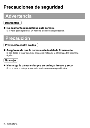Page 2(63$f2/
3UHFDXFLRQHVGHVHJXULGDG
$GYHUWHQFLD
HVPRQWDMH