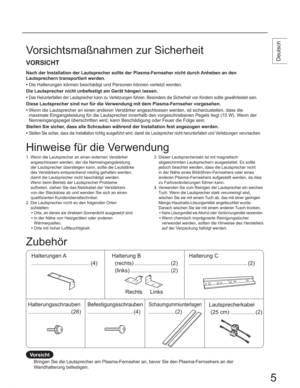 Page 5
9256,&+7
KHUQLFKWGXUFK$QKHEHQDQGHQ
/DXWVSUHFKHUQWUDQVSRUWLHUWZHUGHQ
‡ZHUGHQ

‡
DV+HUXQWHUIDOOHQGHU/DXWVSUHFKHUNDQQ]X9HUOHW]XQJHQI