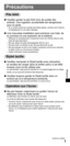 Page 23FRANÇAIS
3
Précautions
Pile AAA
  