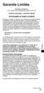 Page 39FRANÇAIS
17
Garantie Limitée
Panasonic Canada Inc.
5770, Ambler Drive, Mississauga (Ontario) L4W 2T3
PRODUIT PANASONIC – GARANTIE LIMITÉE
PROGRAMME DE REMPLACEMENT
Panasonic Canada Inc. garantit que ce produit est exempt de défauts 
de matériaux et de main-d’œuvre dans un contexte d’utilisation 
normale pendant la période indiquée ci-après à compter de la date 
d’achat original et, dans l’éventualité d’une défectuosité, accepte, à 
sa discrétion, de (a) réparer le produit avec des pièces neuves ou...