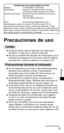 Page 475
ESPAÑOL
Declaración de conformidad de la FCCModelos:  TY-ER3D4MU/TY-ER3D4SU
Responsable:   Panasonic Corporation of North America 
One Panasonic Way, Secaucus, NJ  07094
Dirección de contacto:   Panasonic Consumer Marketing Company of 
North America 
1-877-95-VIERA (958-4372)
email:   consumerproducts@panasonic.com
Este dispositivo cumple con la parte 15 de la normativa FCC. El 
funcionamiento está sujeto a las dos condiciones siguientes: (1) Este 
dispositivo puede no causar interferencias negativas y...