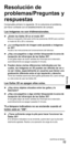 Page 1212
ESPAÑOL
Resolución de 
problemas/Preguntas y 
respuestas
Compruebe primero lo siguiente. Si no soluciona el problema, 
por favor contacte con el establecimiento de compra.
Las imágenes no son tridimensionales.
 ►¿Están las Gafas   3D en el modo 3D?Mueva el pequeño interruptor entre las posiciones 3D/2D para cambiar 
el modo de 3D a 2D o viceversa.
 ►¿La configuración de imagen está ajustada a imágenes 
en 3D?
Acuda a las instrucciones de funcionamiento del televisor.
 ►¿Hay una pegatina o algo similar...