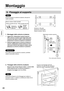 Page 4646
Italiano
3. Fissaggio al supporto
Nota
Prima di montare lo schermo al plasma, bloccare le 
rotelle orientabili.
1.  Montaggio dello schermo al plasma
  Agganciare i distanziatori isolanti superiori 
dello schermo al plasma agli intagli nella parte 
superiore del ripiano mobile, quindi abbassare 
lentamente lo schermo al plasma in posizione.
  Sollevare leggermente lo schermo al plasma e 
inserire i distanziatori isolanti inferiori nei fori 
nella parte inferiore del supporto mobile, quindi...