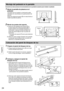 Page 24B
F
BB
Montaje del pedestal en la pantalla
Consulte las instrucciones de funcionamiento de la pantalla de plasma para instalar el pedestal.
Trasera
1  Monte la pantalla de plasma en el 
pedestal.
   Las partes que se muestran a continuación están 
marcadas con unas ﬂ echas en la parte porterior del 
televisor.
Alinee las clavijas del soporte 
 con estas ﬂ echas e 
instale la pantalla de plasma.
2  Monte los postes del soporte.
 (1)  Inserte los dos pasadores del soporte  en 
la parte trasera de la base...