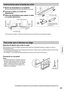 Page 25Instrucciones para la banda de unión
Notas:
• Coloque ﬁ rmemente en una pared, columna o 
estructura sólida similar utilizando productos 
obtenidos separadamente como, por ejemplo, 
cables o cadenas de resistencia adecuada.
•  Asegure en una pared en dos lugares, en la 
derecha y en la izquierda.
Las imágenes se muestran sólo con ﬁ nes ilustrativos y pueden diferir ligeramente del producto real.
Para evitar que el televisor se caiga
Colocación en una pared
1  Monte las abrazaderas en el pedestal....