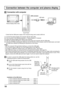 Page 1010
USB
Pen
OFF  ON
Connection between the computer and plasma display
Connection with computer
   ∗ Check that the USB power supply of the computer being used is rated at 500 mA.
(1) Connect the plasma display and computer with the VGA cable.
(2) Turn on power in the following sequence: 1: Plasma Display, 2: Computer.
(3) Switch the plasma display input signal to the computer.
(4) After the computer OS starts up, connect the touch panel and computer with the USB cable.
(5) Insert the CD-ROM containing...