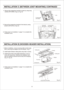 Page 9
Fig.15
Fig.16
(Fig.15, Fig.16)INST
ALLATION      (W OODEN H EADER INSTALL ATION )
11 3/8 (2 90)
19 7/8 (5 05) Adaptor
Fan body
Ceiling joist
Ceiling joist
Header
Adaptor Circular
duct
Long screw (ST4.2X20) 4. Follow step 5 of installation    (page 7) to complete the
    installation work.1. Before installation, remove warning lable and the tape 
    that is securing the adapter and the damper. (Fig.1)
INST
ALLA TION     (B ETWEEN JOIS T MOUNTING)  CON TINUED Fig.13, Fig.14
Fig.14
6. Follow step 5 of...