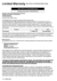 Page 1414 - ENGLISH
Limited Warranty (for U.S.A. and Puerto Rico only)
ONLY FOR U.S.A. AND PUERTO RICO
Panasonic Accessory Limited Warranty
Panasonic Consumer Electronics Company,
Division of Panasonic Corporation
of North America
One Panasonic Way,
Secaucus, New Jersey 07094
Limited Warranty Coverage (For USA and Puerto Rico Only) 
If your product does not work properly because of a defect in materials or workmanship, Panasonic 
Consumer Electronics Company (referred to as “the warrantor”) will,  for the...