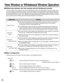 Page 4646
View Window or Whiteboard Window Operation
nDifferences between the View window and the Whiteboard window
The View window of the Projector mode and the Whiteboard window of the Whiteboard mode are windows which
function to display and edit IPB documents in which the contents of work performed on the Interactive Panaboard
are recorded. Basically, they both have identical functions. However, the Whiteboard window has some functions
the View window does not have. If you understand the differences between...