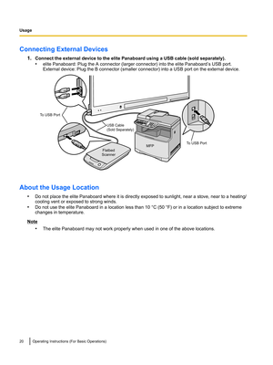 Page 20USB Cable
(Sold Separately)
To USB Port
Flatbed
ScannerMFPTo USB Port  