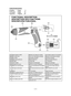 Page 2
-  - 
Index/Index/Indice
English: Page 3
Français:  Page 13
Español:  Página  4
FUNCTIONAL DESCRIPTION
DESCRIPTION DES FONCTIONS
DESCRIPCIÓN FUNCIONAL
(N)
(M)
(L)
(K)
(A)
(D)
(B)
(C)
(G)
(J)
(H)
(I)
(E)
(F)
(A)Speed selector switchSélecteur de vitesse de rotationConmutador selector de velocidad
(B)Main switch lockVerrou de l’interrupteur principalBloqueo de interruptor principal
(C)Main switchInterrupteur principalInterruptor principal
(D)Battery pack (EY9L10)Batterie (EY9L10)Bloque de pilas...