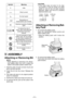 Page 6
- 6 - 

Symbol Meaning
VVolts
Direct current
n0No load speed
… min-1Revolutions or reciprocations per minutes
AhElectrical capacity of battery pack
To reduce the risk of injury, user must read and understand instruction manual.
Do not incinerate or heat battery pack. Do not charge or use under conditions of high temperature. Do not ex-pose to high temperatures.
Do not disassemble or modify.
Do not expose to rain or water.
IV.	ASSEMBLY
Attaching or Removing Bit
NOTE:
• When  attaching  or  removing  a...