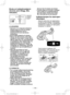Page 135- 135 -  
Bruke en kutteskiveskjerm 
(leveres som tillegg, ikke 
inkludert)
1
3
2
Forsikre deg om side.
1. Klemmutter
2. Kutteskive
3. Skiveflens
4. Spindel
4
 ADVARSEL
•  Ved bruk av en slipende kutteskive, forsikre seg om at du kun bruker 
kutteskiveskjermen som er 
konstruert for bruk med denne 
kutteskiven.
•  Bruk ALDRI kutteskive til sliping.
•  Skiven må aldri komme i klem eller  utsettes for stort trykk. Forsøk ikke å 
lage for dypt kutt. For mye belastning 
av kutteskiven øker belastningen og...