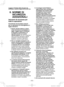 Page 53- 53 -  
Leggere il libretto delle istruzioni di 
sicurezza e quanto segue prima dell’uso.
II.  NORME DI 
SICUREZZA 
ADDIZIONALI
Istruzioni di sicurezza per 
tutte le operazioni
Avvertenze di sicurezza comuni 
per le operazioni di smerigliatura o 
taglio abrasivo:
1) Questo utensile elettrico è inteso 
come strumento di smerigliatura o 
taglio. Leggere tutte le avvertenze, 
le istruzioni, le illustrazioni e le 
specifiche fornite con questo 
utensile elettrico. Se non si osservano 
tutte le istruzioni...