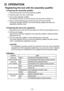Page 10
- 10 - 

III.	OPERATION
Registering the tool with the assembly qualifier
● Preparing the assembly qualifier
1.  Connect the power cord to the assembly qualifier.
.  Plug the power cord into a wall outlet.
3.  Turn on the assembly qualifier. 
 
All indicators will turn on and off, leaving only the power indicator on.
4.  Insert a mode switching key into the key lock and turn to the left. 
 
The power indicator will flash, and the assembly qualifier will enter to\
ol 
registration standby mode.
●...