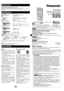 Page 1IC Recorder
Operating Instructions
Model No. RR-US321
RR-US320
RR-QR120
Maintenance
To clean this unit, wipe with a soft, dry cloth.
≥Never use alcohol, paint thinner or benzine to clean this unit.
≥Before using chemically treated cloth, read the instructions that came with the cloth
carefully.
12
Battery life:
[When used at 25 oC (77 oF) on a ﬂat, stable surface]
≥The battery life may be less depending on the operating conditions.
Note:
≥Speciﬁcations are subject to change without notice.
≥Mass and...
