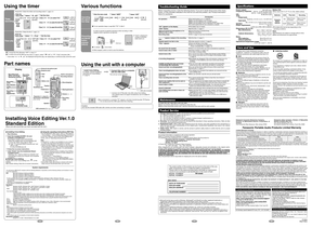 Page 2≥ Microsoft and its logo as well as Windows, WindowsNT and DirectX are either registered trademarks or
trademarks of Microsoft Corporation in the United States and/or other countries.
≥ IBM and PC/AT are registered trademarks of International Business Machines Corporation of the U.S.≥ Intel, Pentium and Celeron are registered trademarks or trademarks of Intel Corporation in the United States and
other countries.
≥ Macintosh is a registered trademark of Apple Computer, Inc. of the U.S. and other...