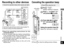 Page 23RQT9358
23
• Press STOP to stop the unit.
Advanced Operations
Recording to other devices
ñ On this unit, play the file you want to copy (➜ page 10).ò Record using recording equipment.
Insert 
securely
Plug type:
ø 3.5 mm
(1/8)
stereo mini plug
Mini microphone
jack
(Stereo
device)
(Monaural 
device)
Monaural
mini plug Stereo 
mini plug
Stereo 
mini plug Stereo 
mini plug
Audio Cable with resistor (not included) 
Recording
* 
Read the operating instructions for the 
connected device.
* 
Use the...