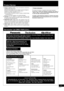 Page 1515
RQT6351
Reference
  
1. Damage requiring service—The unit should be serviced by
qualified service personnel if:
(a) The AC power supply cord or AC adaptor has been damaged; or
(b)Objects or liquids have gotten into the unit; or
(c) The unit has been exposed to rain; or
(d)The unit does not operate normally or exhibits a marked change
in performance; or
(e)The unit has been dropped or the cabinet damaged.
2. Servicing—Do not attempt to service the unit beyond that
described in these operating...