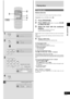 Page 1111
RQT6243
Disc operations
1
2
A
TESTESTCH SELECTCH SELECTCH H LEVEVEL
SUBWOOFERSUBWOOFER
789
0
DISDISPLAYAYDIDIMMEMERPLAY  AY MODE
PROGRAM
45610
MUMUTING PRESET T EQ
CLCLOCKCK TIMER TIMERPLAY
RECRECSLEEPSLEEPAUTO OFFTO OFF
DISC123
TUNERUNERCD
S.SOUND EQS.SOUND EQ
VOLUMEVOLUME
TAPEPEDEDELAYAYPL
AU XAUXDIGITAL-INDIGITAL-IN
REWFF
3
2
45 12
3
DISC
789
0 456
10 12
3
1
4
PROGRAM
3
4CD
Playing discs
Program play
Remote control only
You can select up to 24 tracks to play in the order you choose.
Preparation:...