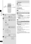 Page 1010
RQT6243
Disc operations
1
2
A
B
TESTESTCH SELECTCH SELECTCH H LEVEVEL
SUBWOOFERSUBWOOFER
789
0
DISDISPLAYAYDIDIMMEMERPLAY  AY MODE
PROGRAM
45610
MUMUTING PRESET T EQ
CLCLOCKCK TIMER TIMERPLAY
RECRECSLEEPSLEEPAUTO OFFTO OFF
DISC123
TUNERUNERCD
S.SOUND EQS.SOUND EQ
VOLUMEVOLUME
TAPEPEDEDELAYAYPL
AUXAUXDIGITAL-INDIGITAL-IN
REWFF
2
1
DISPLAYPLAY MODE
45 12
3
DISC
789
0 456
10 12
3
TESTDISPL AY
CPL AY MODE
Repeat play
Remote control only
CPress and hold [PLAY MODE] before or
during play.
“REPEAT ON” and “”...