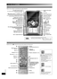 Page 6
6
RQT8043
RQTV0071
LANG - 5 LANG - 4 FRANÇAIS DANSK ENGLISH
Overview of controls
Main  u nitMain unit
Refer to the numbers in parentheses for page reference.
AC supply indicator [AC IN]
This indicator lights when the unit is connected  to the AC power supply.
1  Standby/on switch [ y/l, POWER] (10, 16) 
Press to switch the unit from on to standby 
mode or vice versa. In standby mode, the unit is  still consuming a small amount of power.
6 H.BASS selection (14)
Deck 1 cassette holder (10) Disc trays...