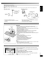 Page 55
RQT8043
RQTV0200
LANG - 5 LANG - 4 FRANÇAIS DANSK
ENGLISH
Optional antenna connectionsOptional antenna connections
Use outdoor antenna if radio reception is poor.
Note:
Disconnect the outdoor antenna when the unit is not in use. Do not use the outdoor antenna during a lightning storm.
FM outdoor antenna AM outdoor antenna
()
Rear panel 
of this unitFM outdoor antenna 
(not included)
75 Ω coaxial cable 
(not included)
Rear panel 
of this unit
AM outdoor antenna 
(not included)
AM loop antenna...