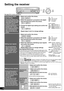 Page 3232
RQT8549
Setting the receiver
See page 30 for receiver operations.
AUTO SPEAKERDETECTORADVANCED
DUAL AMPBI-AMPWIRELESSREADY
POWERSPEAKERSABAUTO SPEAKER
DETECTORMULTI CHSURROUND
AUXS VIDEO INVIDEO INLA
UDIO
 INR
MENU
SETUP
RETURNINPUT SELECTOR
ENTERVOLUMEHDMI
TUNEMENU
SETUP
RETURNINPUT SELECTOR
ENTER
Changing the digital 
input settings
• Change these settings to suit 
the connections you have made 
to the optical (OPT) and coaxial 
(COAX) digital input terminals. 
(
á pages 6, 7, 9 and 13)
• You can...