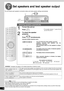 Page 1010
RQT8739
Set speakers and test speaker output
The unit checks each speaker’s connection status and make speaker settings automatically.
• Automatic detection does not work well depending on speakers and cables.
Make speaker settings manually in such cases (
á page 35).
• These settings remain effective after the unit goes off.
•
The unit considers seven speakers and one subwoofer are connected to the unit (keeps factory settings) unless you perform these steps.
• Perform the above steps when you...