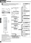 Page 1414
Step 3
RQT7523
Step 3Settings
• For details on the Multi control menus and factory settings, refer to page 28.
• Note the factory settings and ranges.
1B. Using the Multi control (Customizing your receiver) SPEAKERS
SUBW: Subwoofer
L: Front left
C: Center
R: Front right
S: Surround 
SB: Surround back
The factory settings are:
SUBW YES
LCR S SB
D-INPUT (Digital input)
The factory settings are:
TV: OPT 1
DV R : O P T  2
DVD: COAX 1
CD: COAX 2
HDMI  SEL (HDMI sel ect)
The factory setting is DVD.
IN MODE...