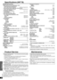 Page 2626
Reference
RQT7523
Specifications (IHF’78)
nAMPLIFIER SECTION Rated minimum sine wave RMS power output 
20 Hz-20 kHz both channels driven 
0.09 % total harmonic distortion100 W per channel (6 Ω)
1 kHz continuous power output both channels driven 
0.09 % total harmonic distortion105 W per channel (6 Ω)
Total harmonic distortion 
rated power at 20 Hz-20 kHz  0.09 % (6 Ω)
Power bandwidth
both channels driven, –3 dB4 Hz-88 kHz (6 Ω, 0.9 %)
Power output each channel driven 
0.9 % total harmonic distortion...