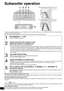 Page 1414
RQT8979
Subwoofer operation
The active subwoofer reproduces very low frequency sound monaurally, making use of the fact that the human ear does not sense
direction in the low frequency region.
You can emphasize low frequencies by combining the active subwoofer with the speaker system.
When you wish to reproduce 2-channel stereo music
The output in the low range sometimes may be excessively high depending on the setting of the receiver and the active subwoofer
when you are reproducing a multi-channel...