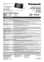 Page 1
Operating Instructions
CD Stereo System
Model No. SC-EN35
SC-EN33
Dear customerThank you for purchasing this product. Before connecting, operating or adjusting this product, please read the instructions completely.Please keep this manual for future reference.
SystemSC-EN35SC-EN33
Main unitSA-EN35SA-EN33
SpeakersSB-EN35SB-EN35ASB-EN33SB-EN33A
Panasonic Consumer ElectronicsCompany, Division of PanasonicCorporation of North AmericaOne Panasonic Way Secaucus,New Jersey 07094 http://www.panasonic.com...