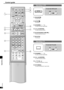 Page 1616
RQT6501
SUBWOOFERSFC
TOP MENUMENU
TVVCR
RETURN
PAUSE STOP
SOUND MODECHANNEL VOLUME
PLAY
/SEARCHSKIP
DISPLAY
MUTING
ENTER
TEST3
6 2
5 1
4
9 8 7
0
10/ENTER
TONE
DELAY
LEVEL
TIMER TV/VIDEO
REPEAT
DVD
L   BALANCE   R
A-B
REPEAT
MARKER
TV VOL
SUB TITLESETUPAUDIO ANGLE
POSITION
MEMORY
DVD
GROUPPAG EDVD 6CH
DIGITALTUNER/
BANDINPUT
SELECTOR
RECEIVER
RECEIVER
TV
VCR
6
7
1
2
3
4
5
8
DIRECT TUNING/DISC
SLOW
To turn the TV on/off
TV
e e[CHANNEL 1, 2]:To select channels sequentially
r r[1-0,  >
=10/ENTER]:To...