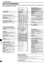 Page 1818
RQT6840
Control guide
Others
[SUBWOOFER]For selecting subwoofer level.
Adjust the level in 5 steps: 
SW MIN, SW 5, SW 10, SW 15, and 
SW MAX.
Select SW 
– – –to stop output.
[-TEST/–SETUP] ( )To start the speaker test signal or
enter the setup menu.
[TEST] ( )To start the speaker test signal.
[TONE/BALANCE]To adjust the bass, treble and front
speaker balance.
[LEVEL]
Use when adjusting speaker level.
[EFFECT]
Use when adjusting Dolby Pro Logic
2, NEO:6 or SFC effects.
[–/L, +/R]First select SLEEP,...